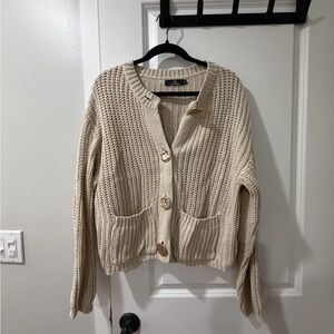 Cozy Cream Knit Sweater